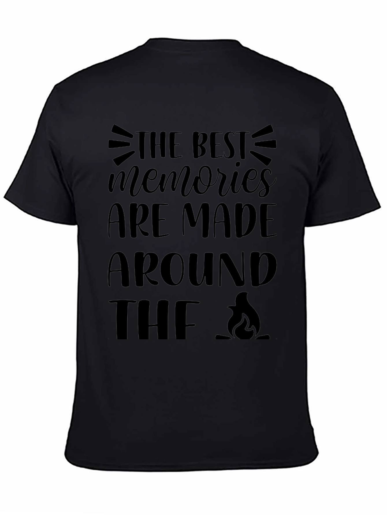 Campfire Memories Black Graphic Tee