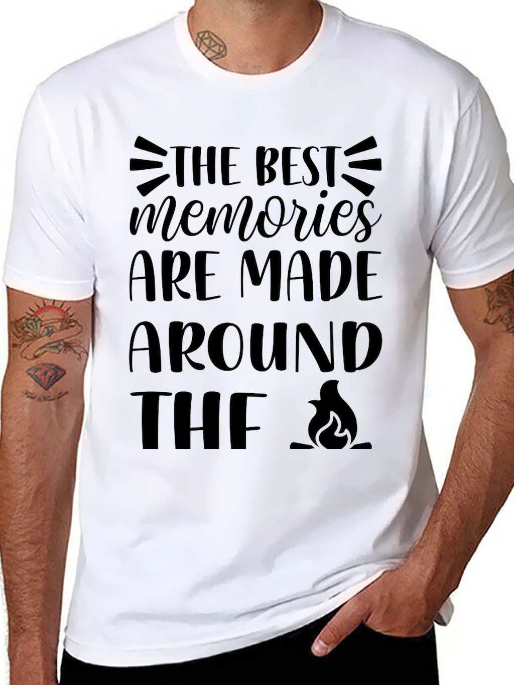 Campfire Memories Black Graphic Tee