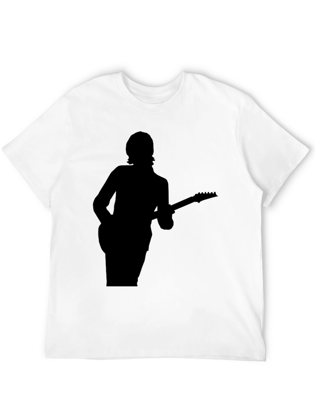 Silhouette Guitarist Black T-Shirt