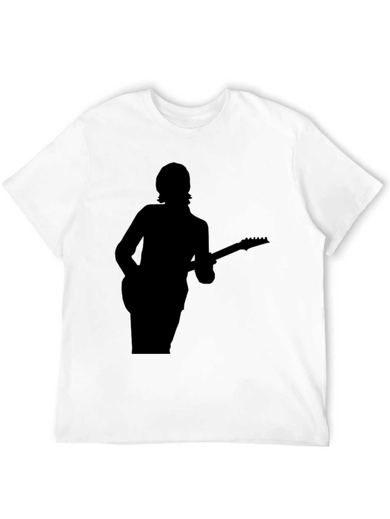 Silhouette Guitarist Black T-Shirt