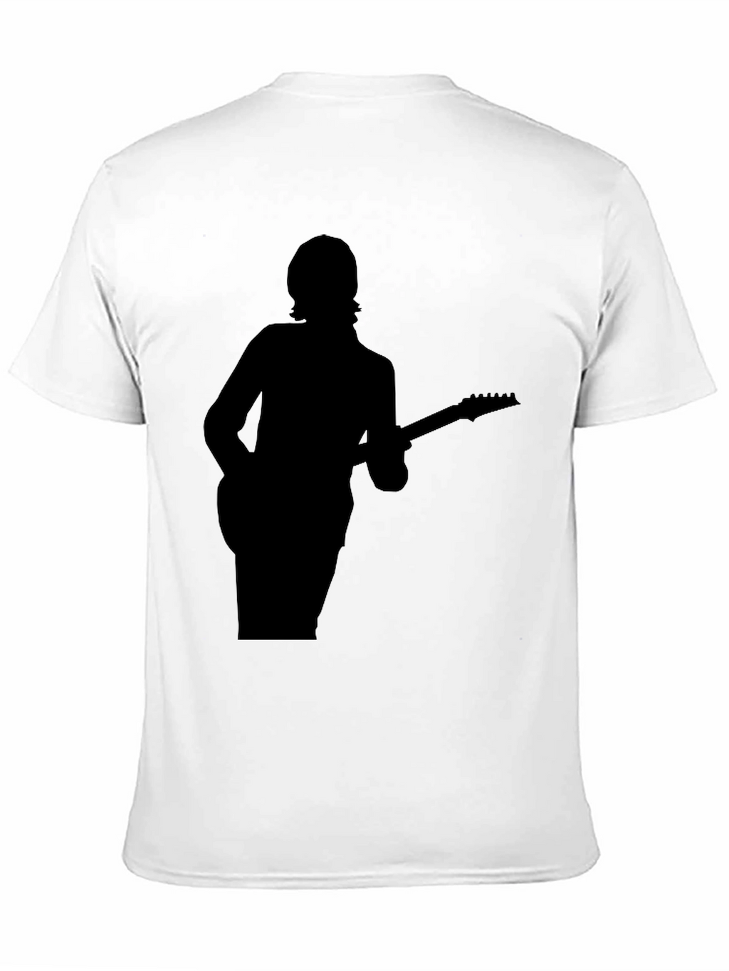 Silhouette Guitarist Black T-Shirt