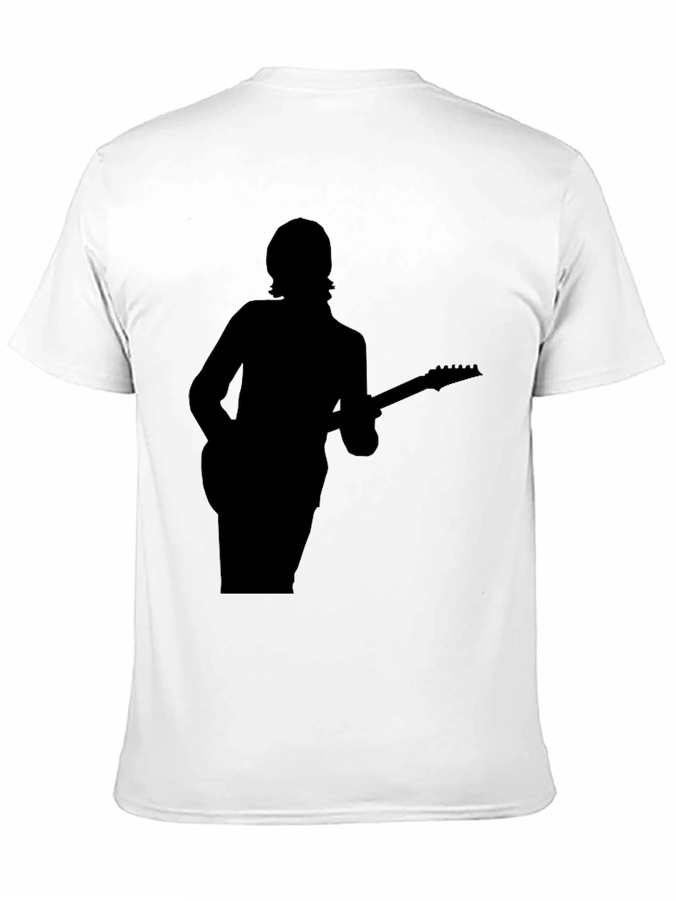 Silhouette Guitarist Black T-Shirt
