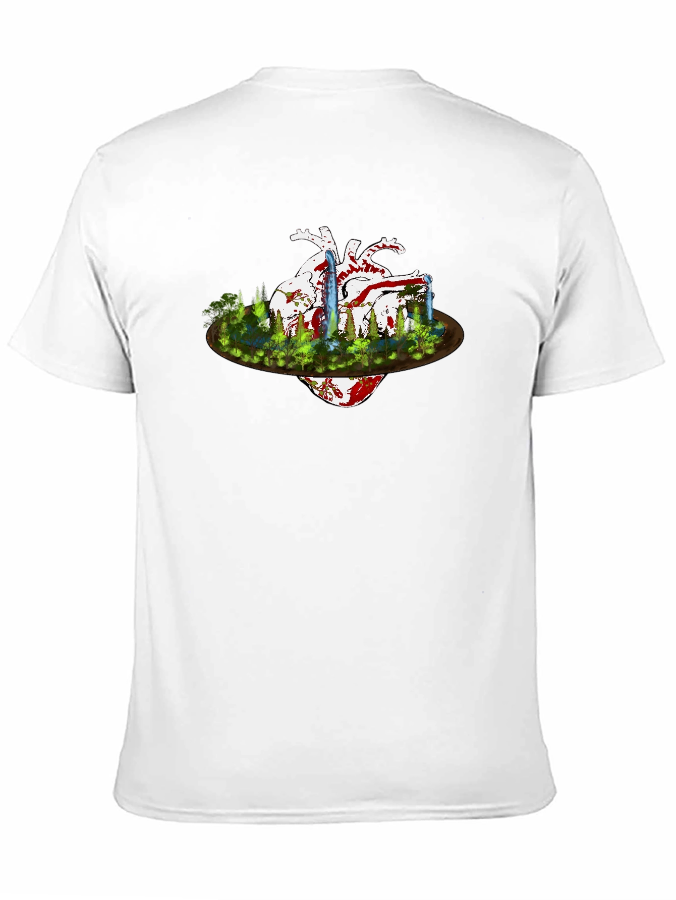 Heart & Nature Graphic Black T-Shirt
