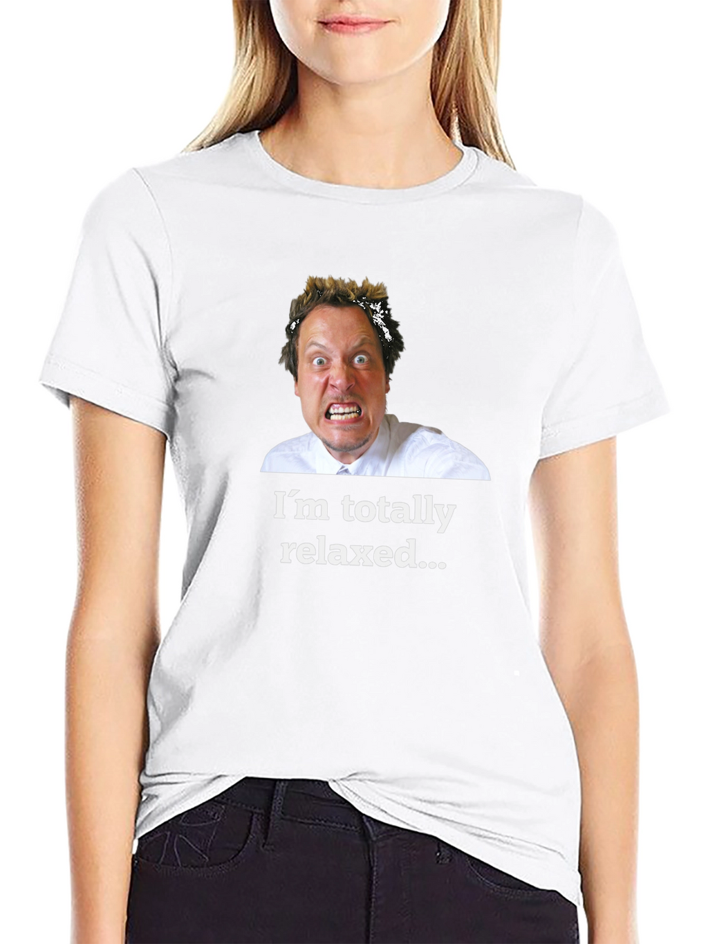Relaxed? Black T-Shirt - Humorous Graphic Tee