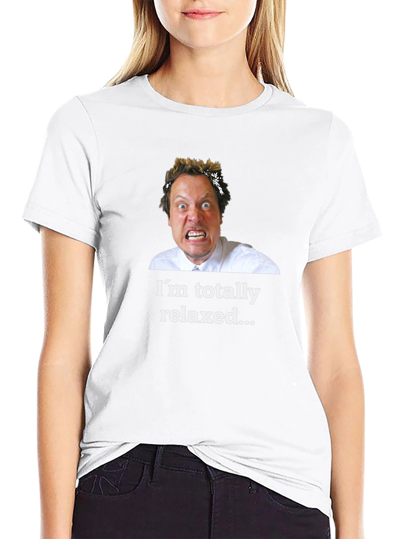 Relaxed? Black T-Shirt - Humorous Graphic Tee
