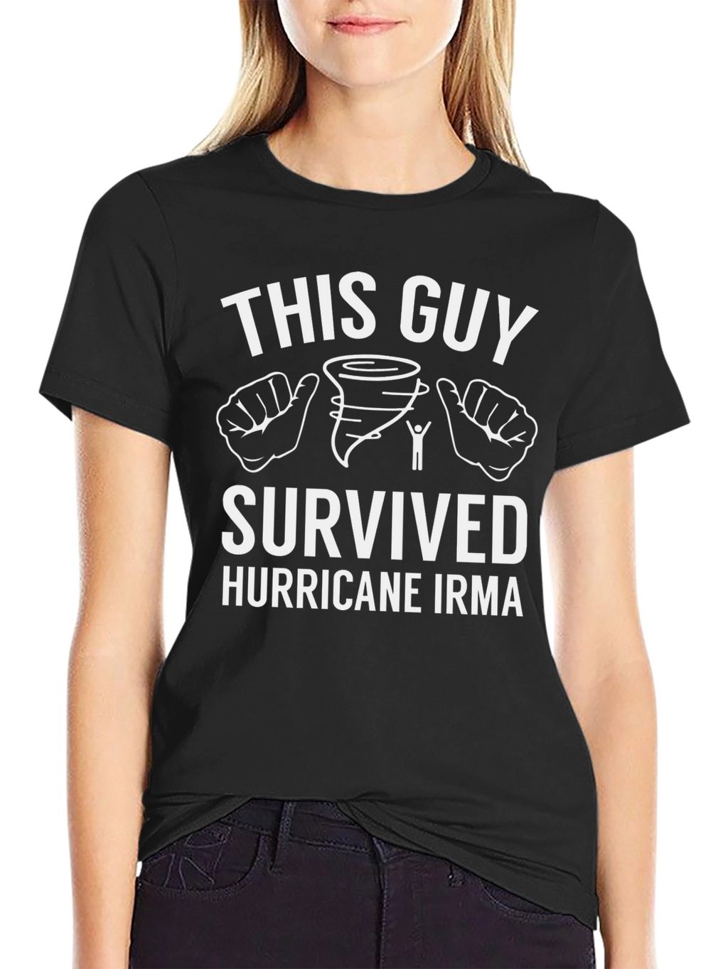 This Guy Survived Hurricane Irma Novelty T-Shirt