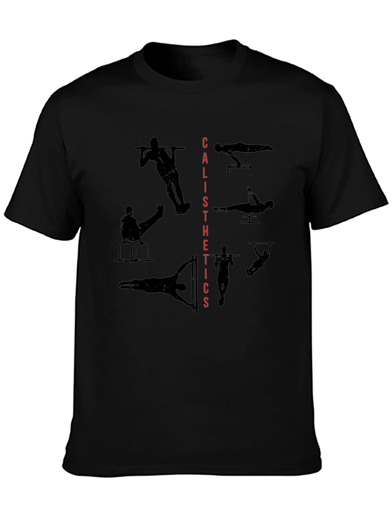 Calisthenics Black Graphic Tee - Fitness & Training Apparel