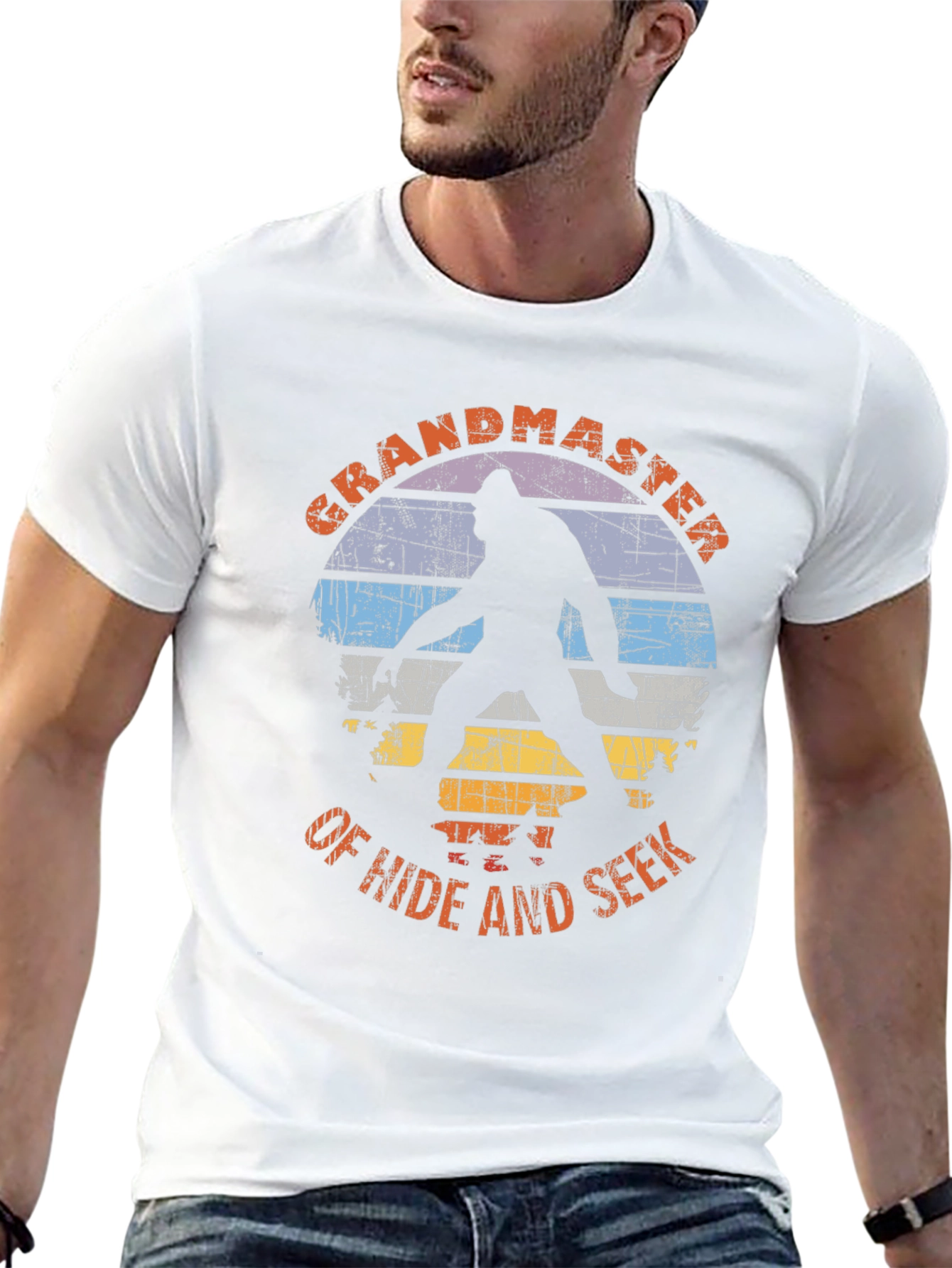 Grandmaster of Hide and Seek Bigfoot Graphic Tee