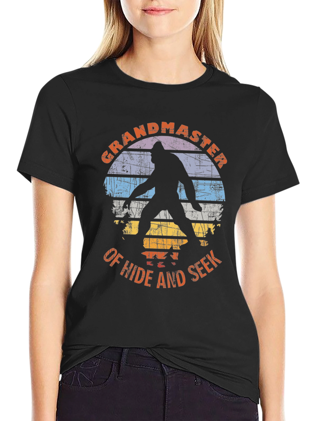 Grandmaster of Hide and Seek Bigfoot Graphic Tee