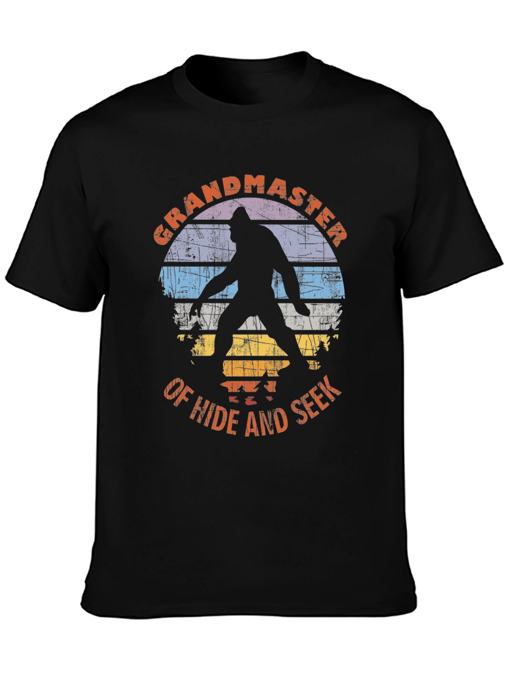 Grandmaster of Hide and Seek Bigfoot Graphic Tee