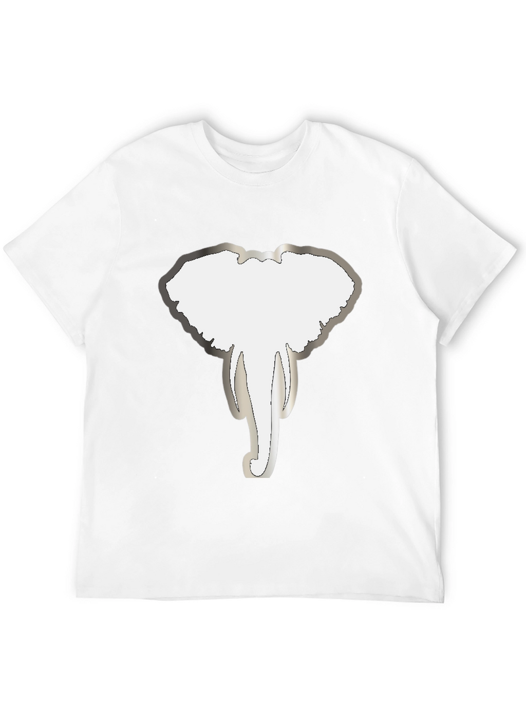 Elephant Head Tee - Graphic Print Black T-Shirt