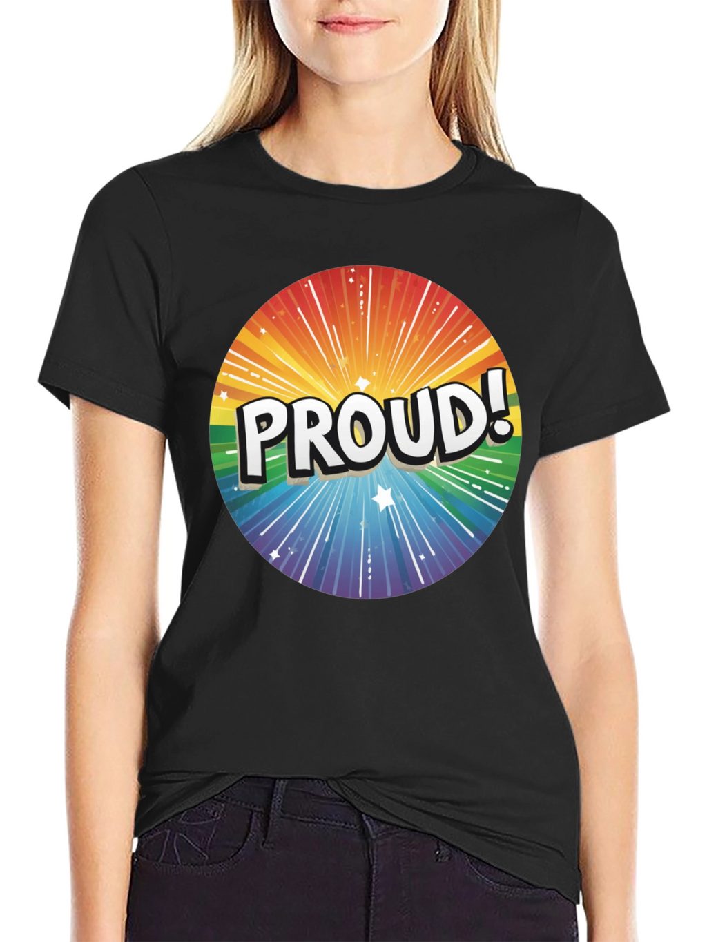 Proud Rainbow Graphic Tee - Pride Month Apparel