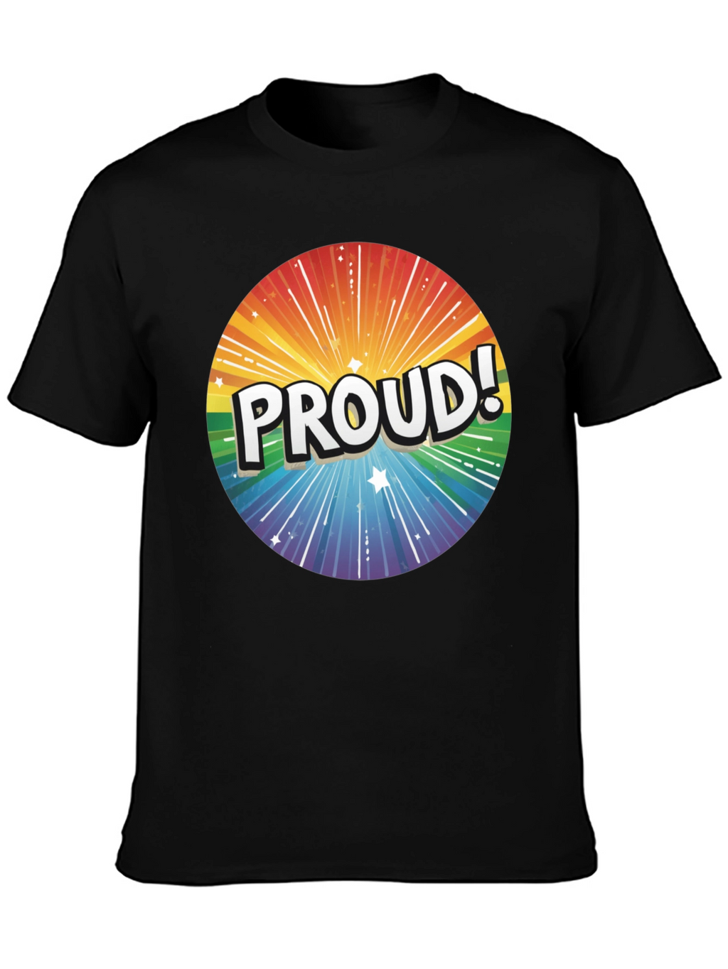 Proud Rainbow Graphic Tee - Pride Month Apparel