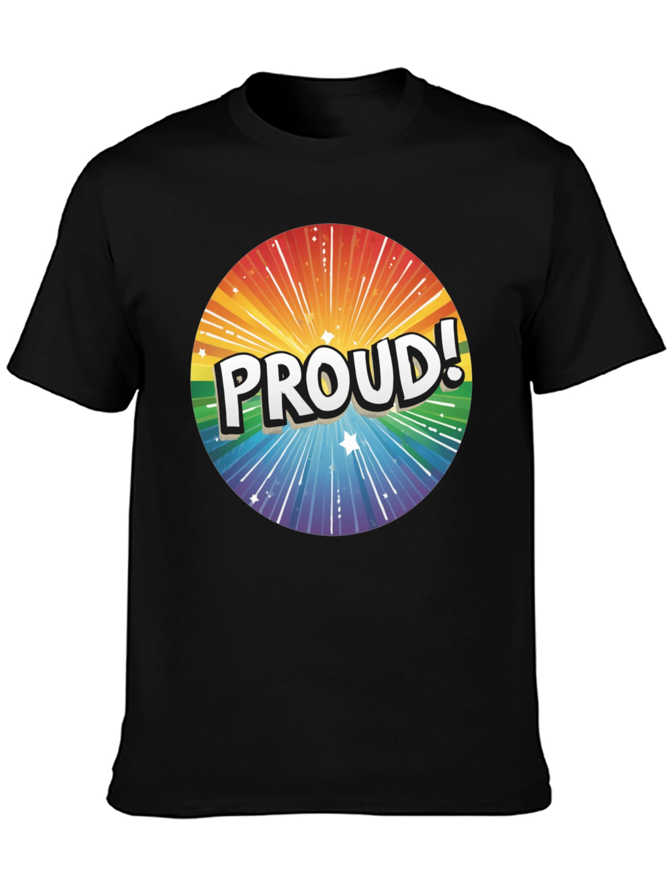 Proud Rainbow Graphic Tee - Pride Month Apparel