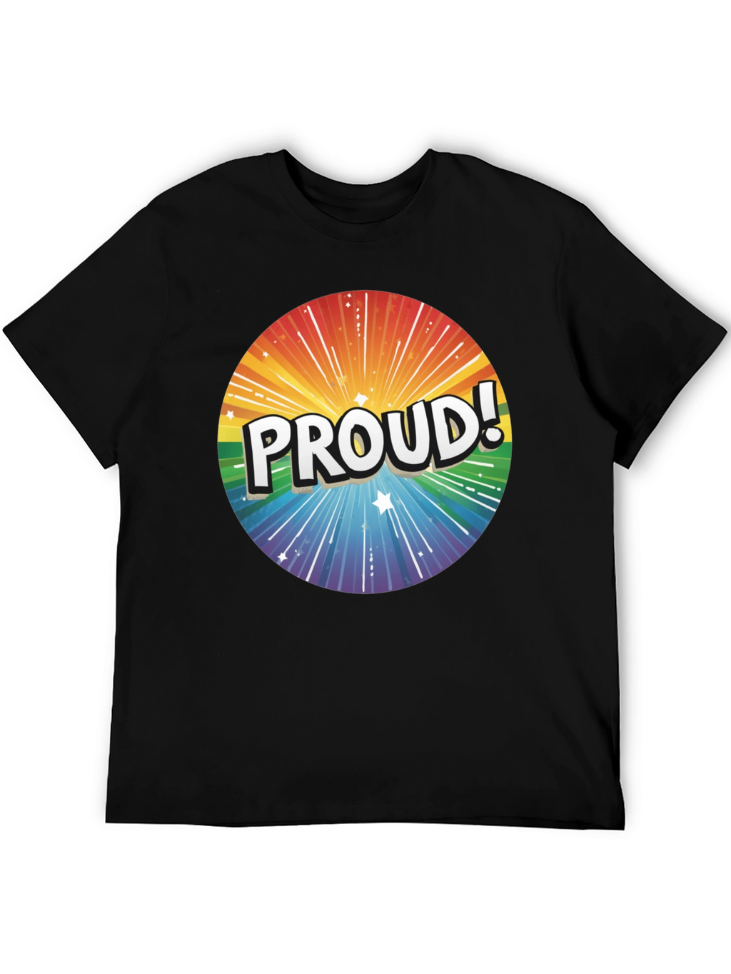 Proud Rainbow Graphic Tee - Pride Month Apparel