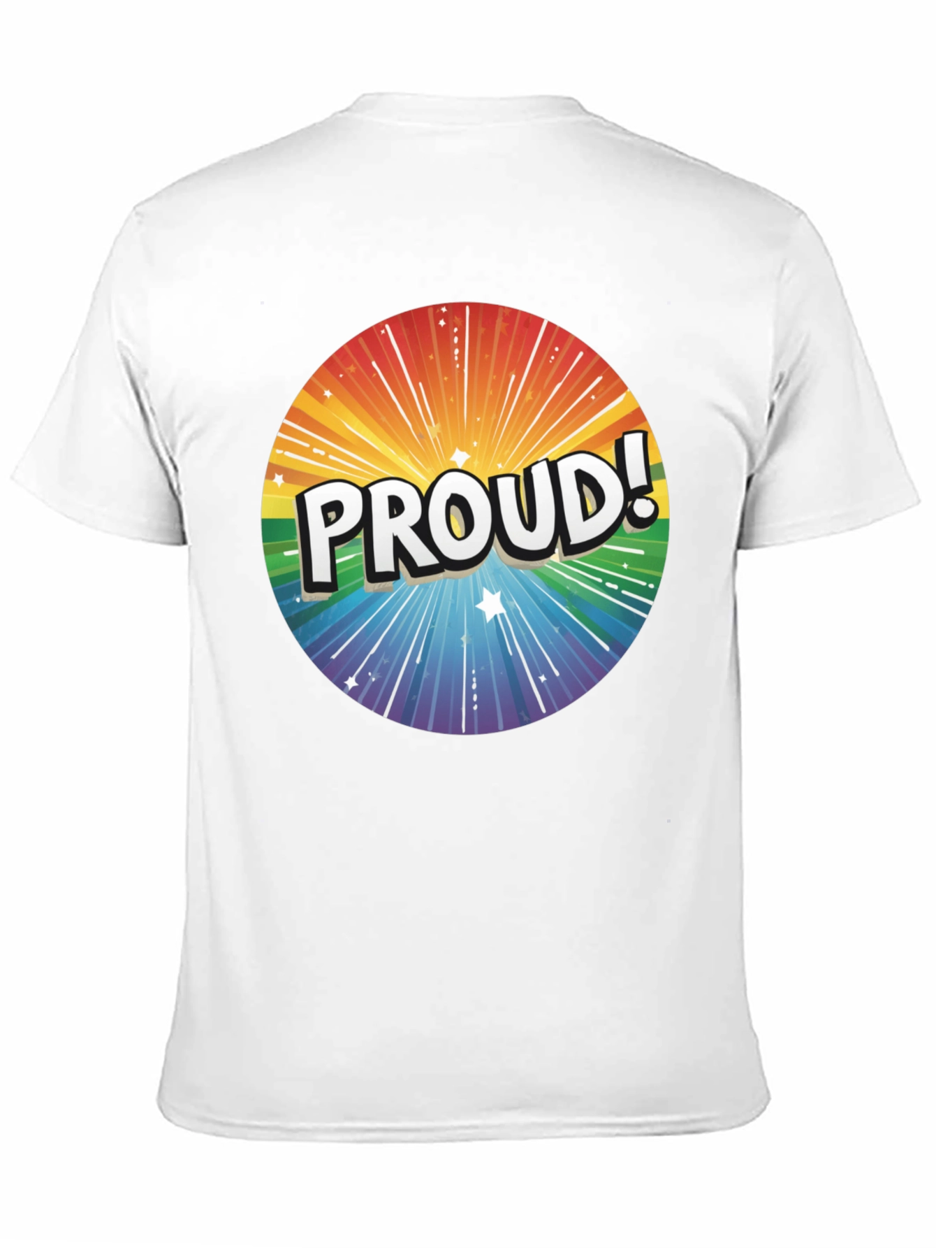 Proud Rainbow Graphic Tee - Pride Month Apparel