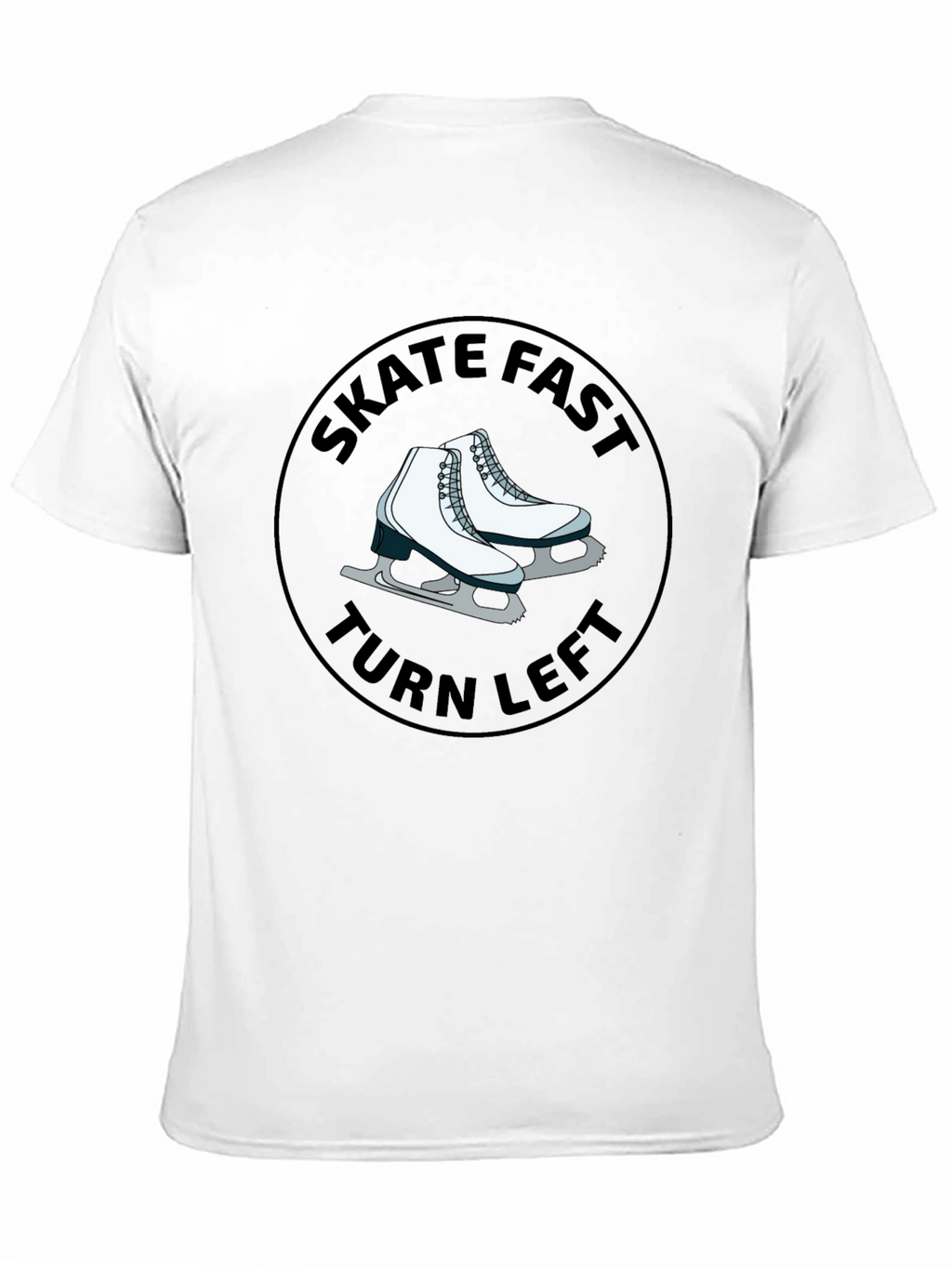 Skate Fast Turn Left Black T-Shirt