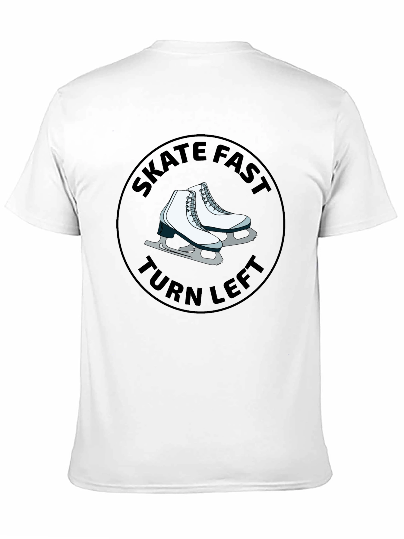 Skate Fast Turn Left Black T-Shirt