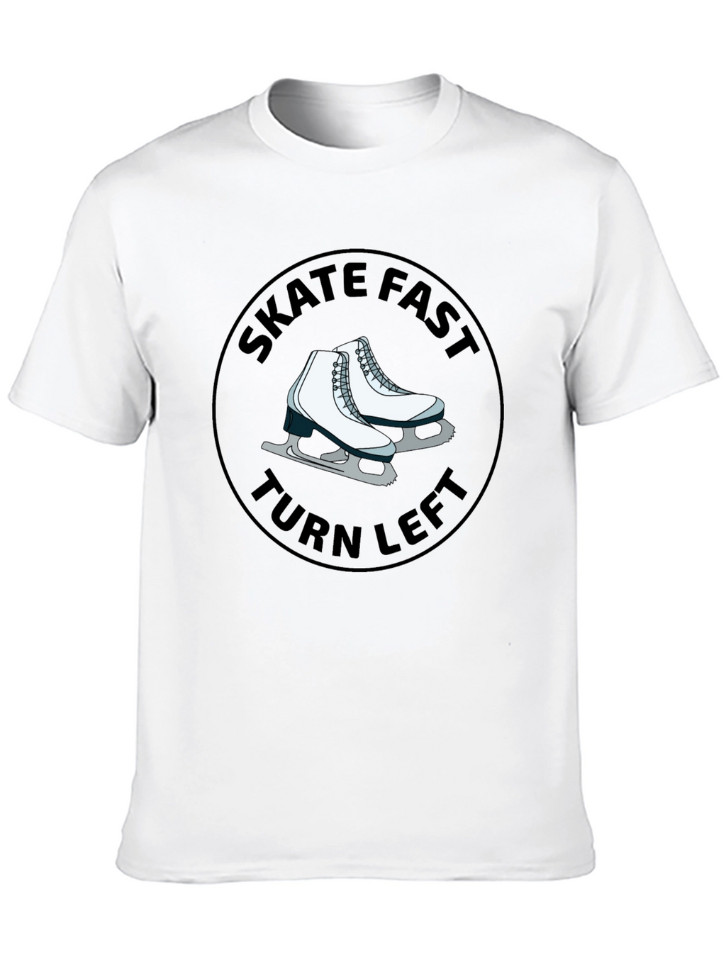 Skate Fast Turn Left Black T-Shirt