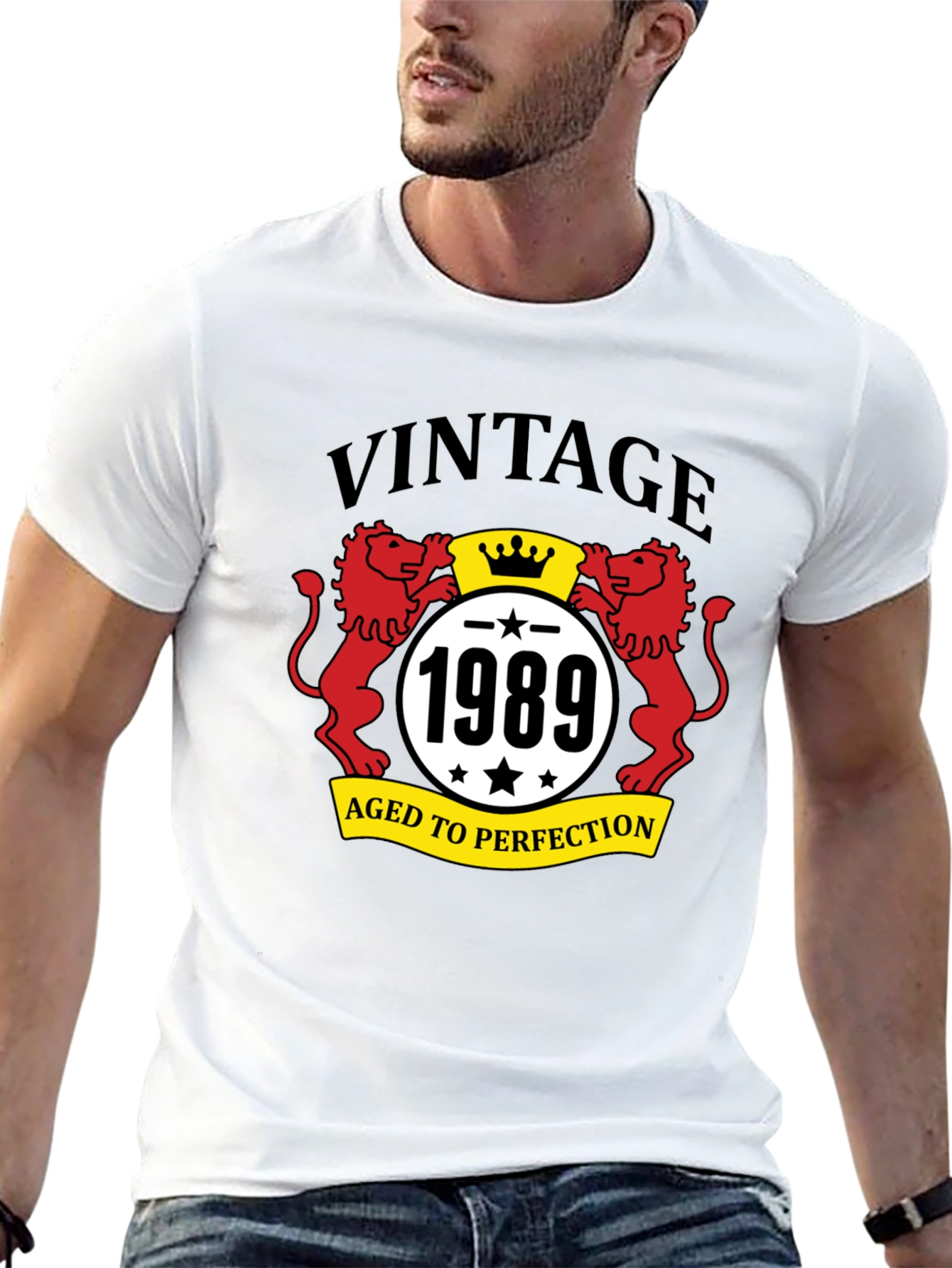 Vintage 1989 Aged to Perfection Graphic T-Shirt