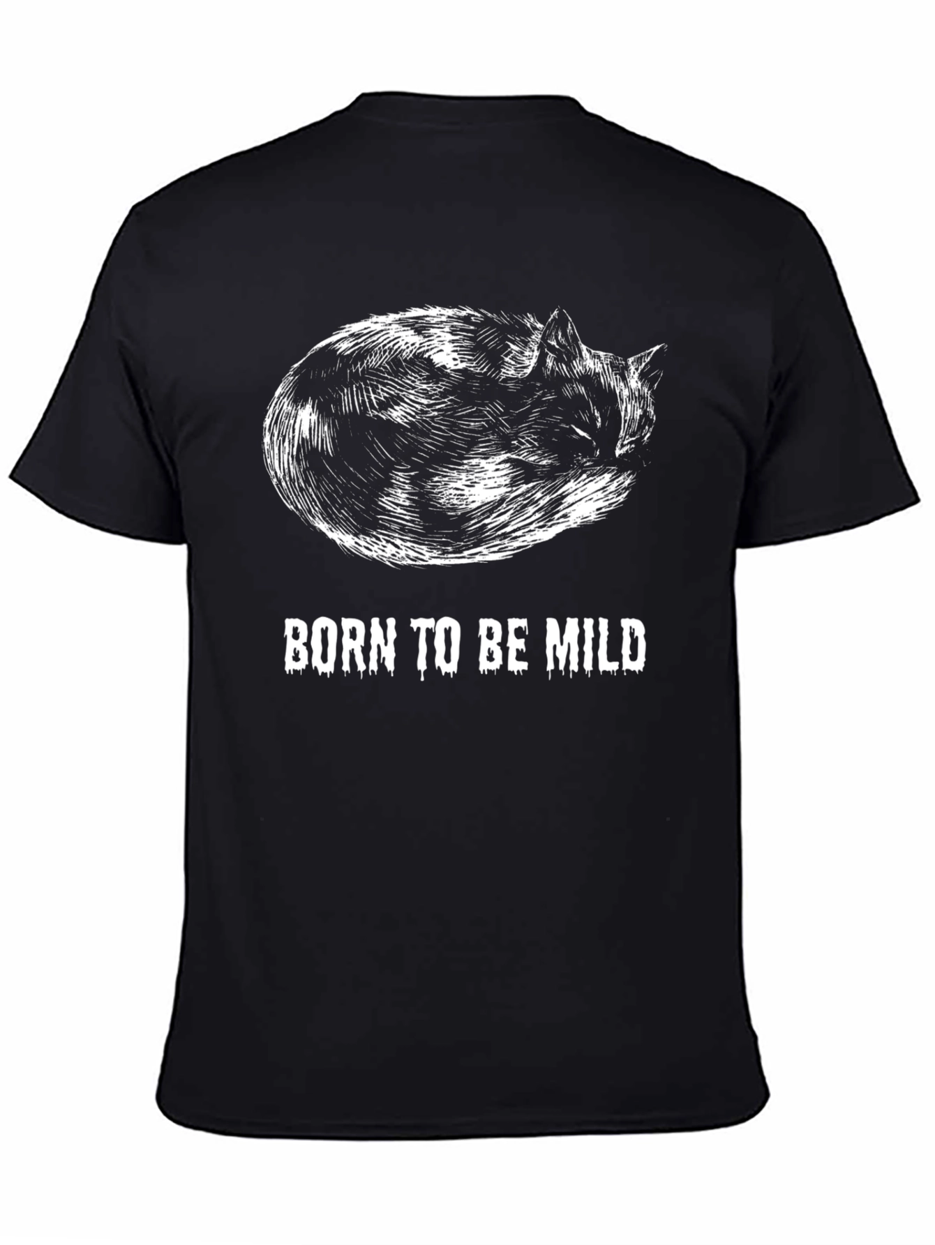 Born to be Mild Cat T-Shirt - Comfy Cotton Tee