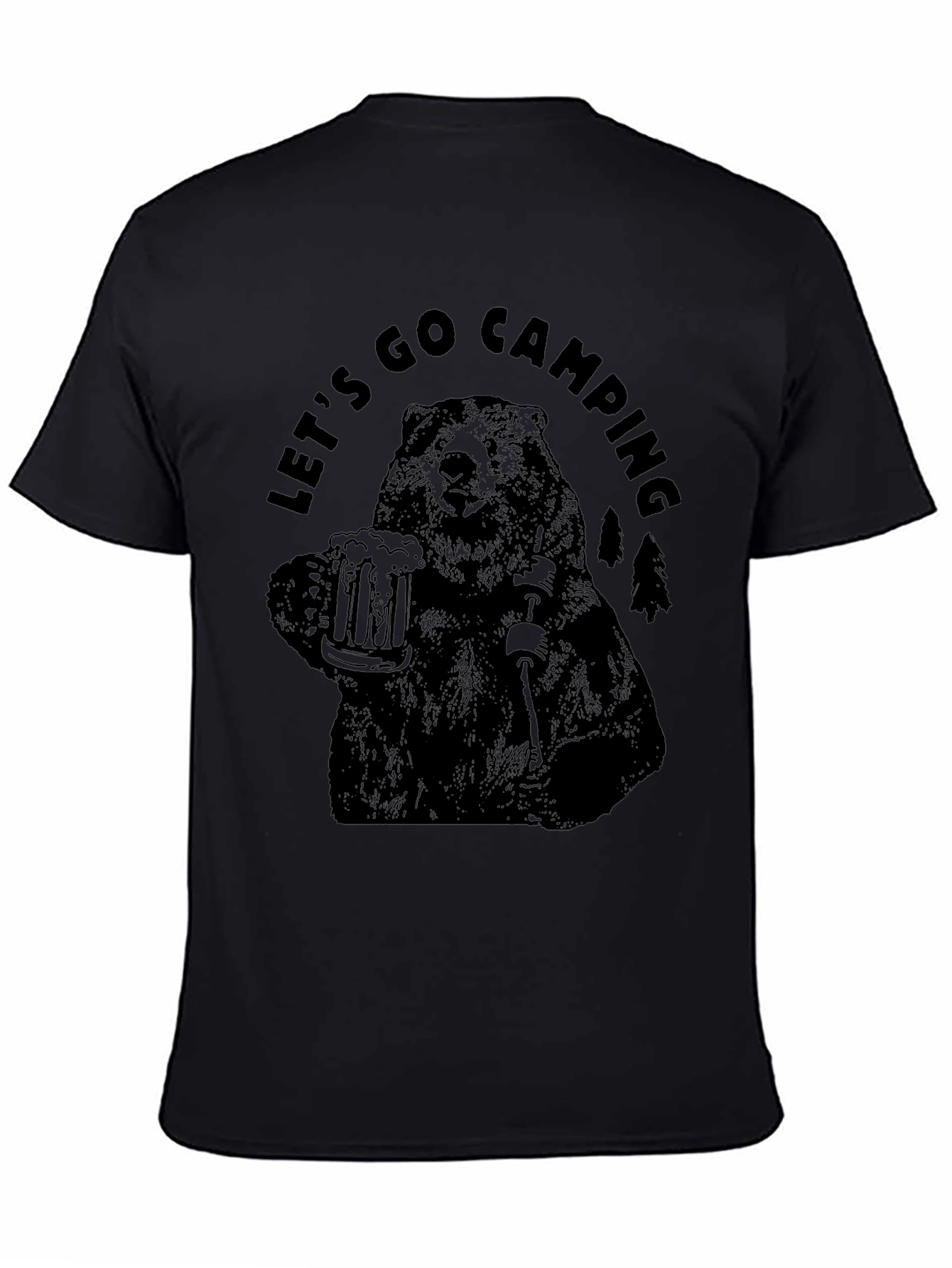 Lets Go Camping Bear T-Shirt