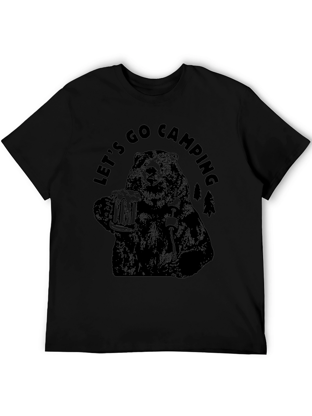 Lets Go Camping Bear T-Shirt