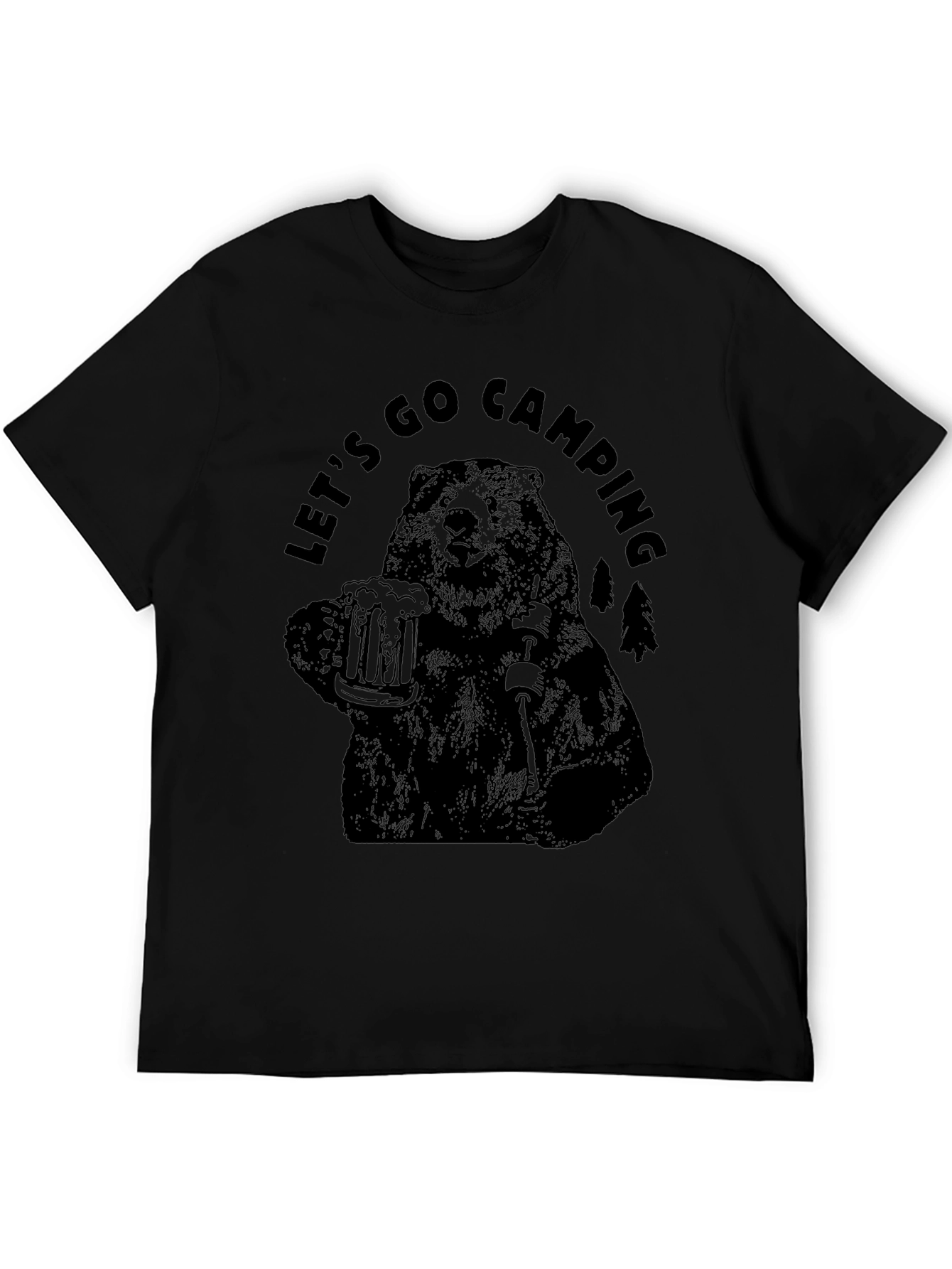 Lets Go Camping Bear T-Shirt