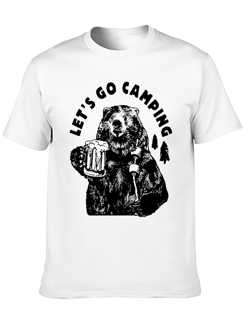 Lets Go Camping Bear T-Shirt
