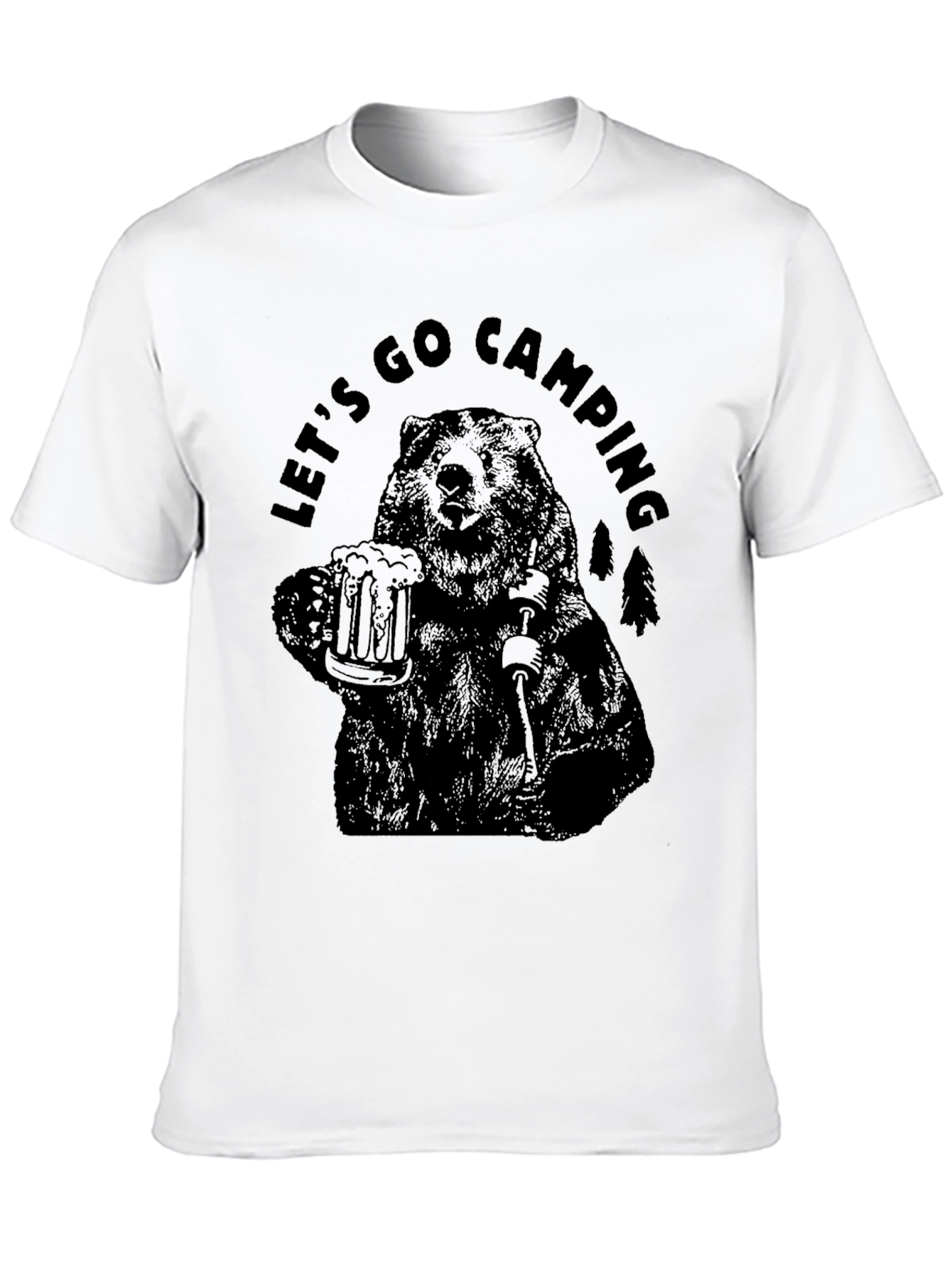 Lets Go Camping Bear T-Shirt