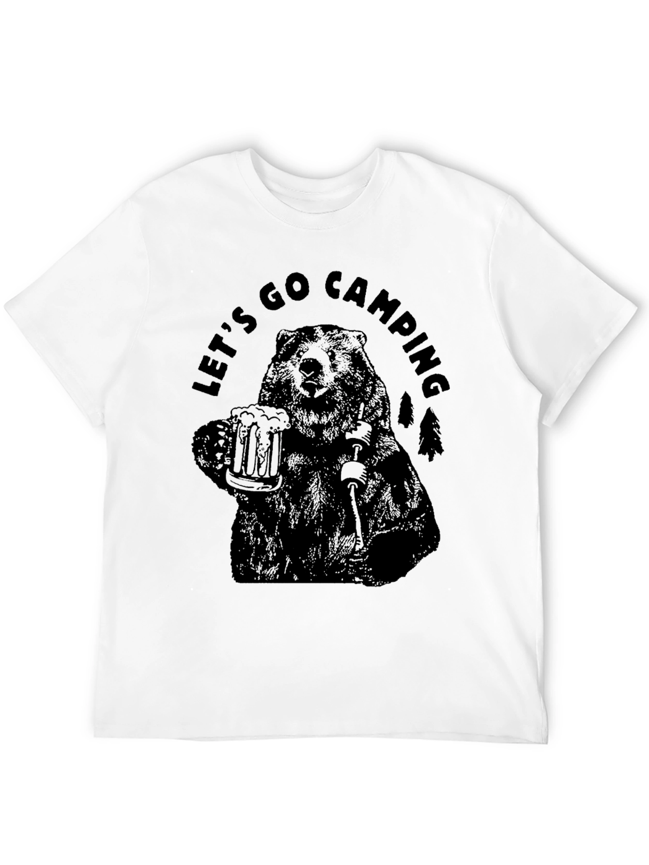 Lets Go Camping Bear T-Shirt