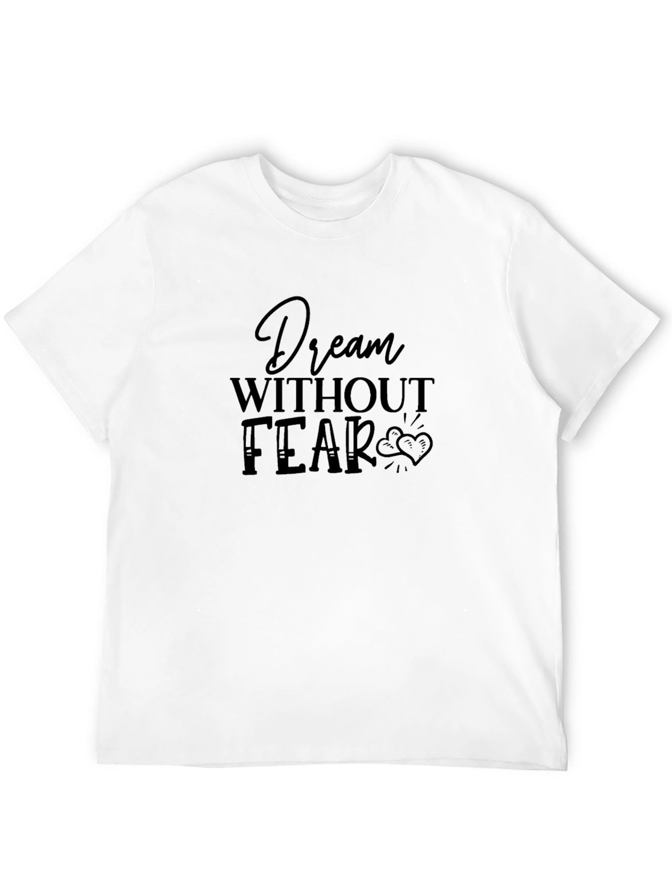 Dream Without Fear Black Graphic Tee