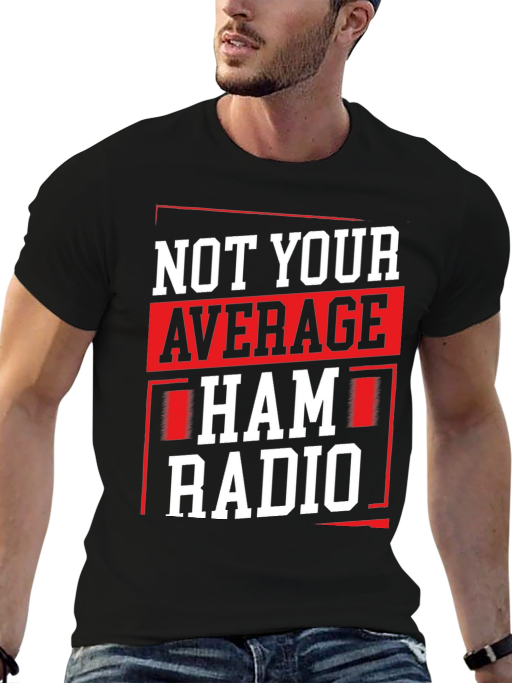 Not Your Average Ham Radio T-Shirt - Black