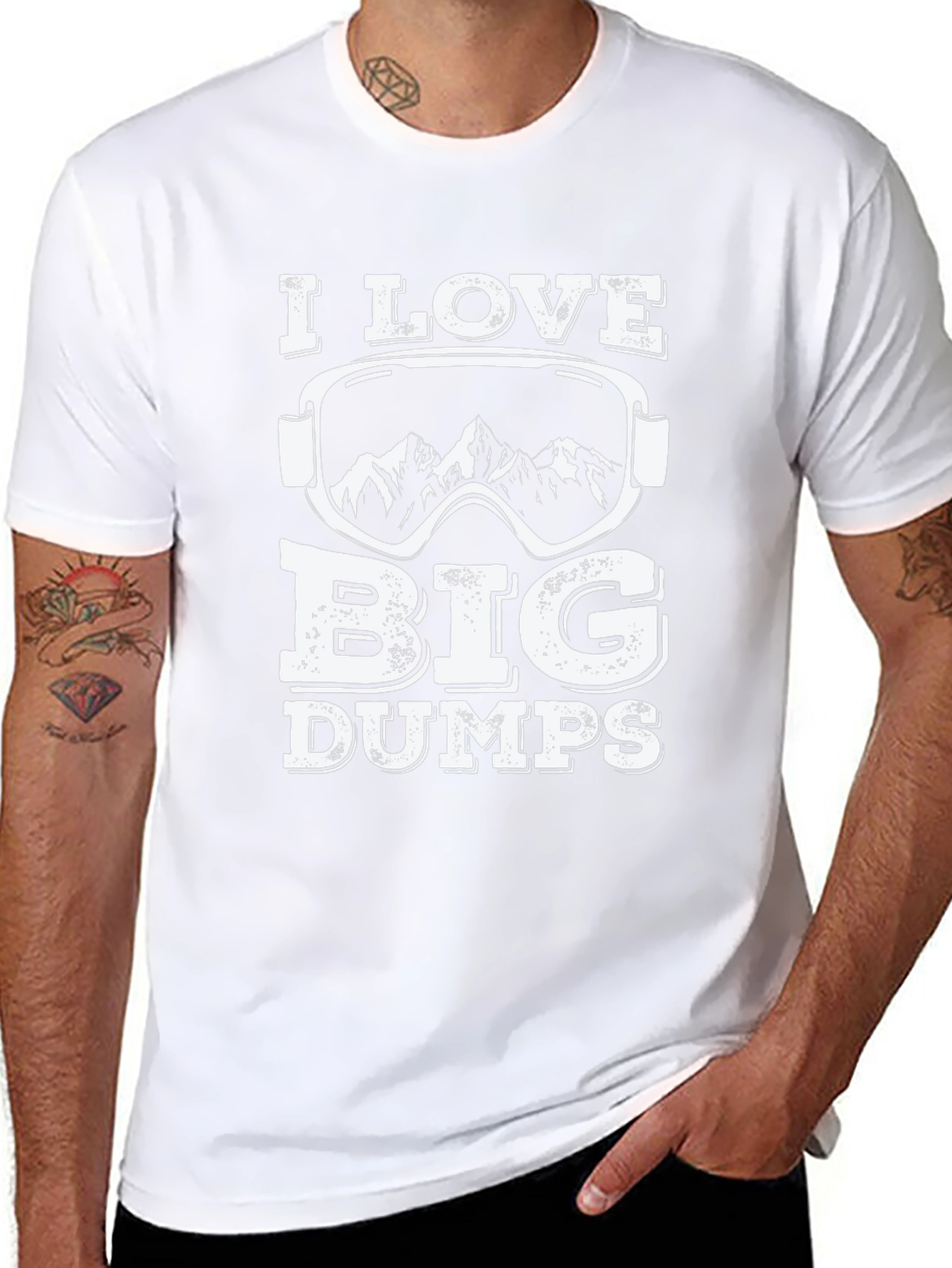 I Love Big Dumps Ski T-Shirt