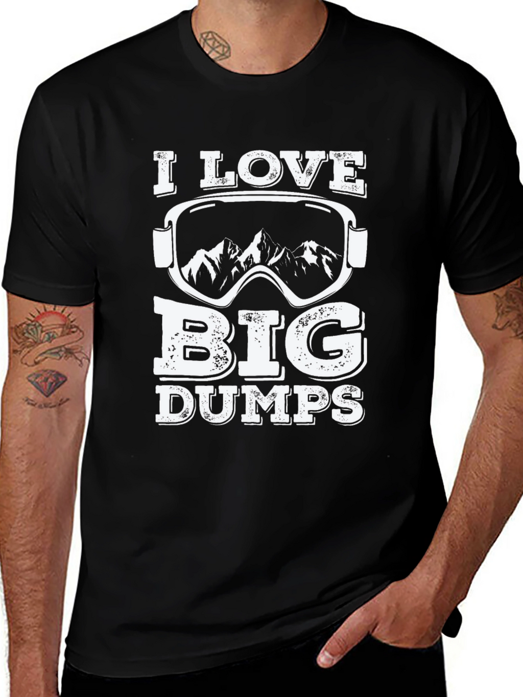 I Love Big Dumps Ski T-Shirt