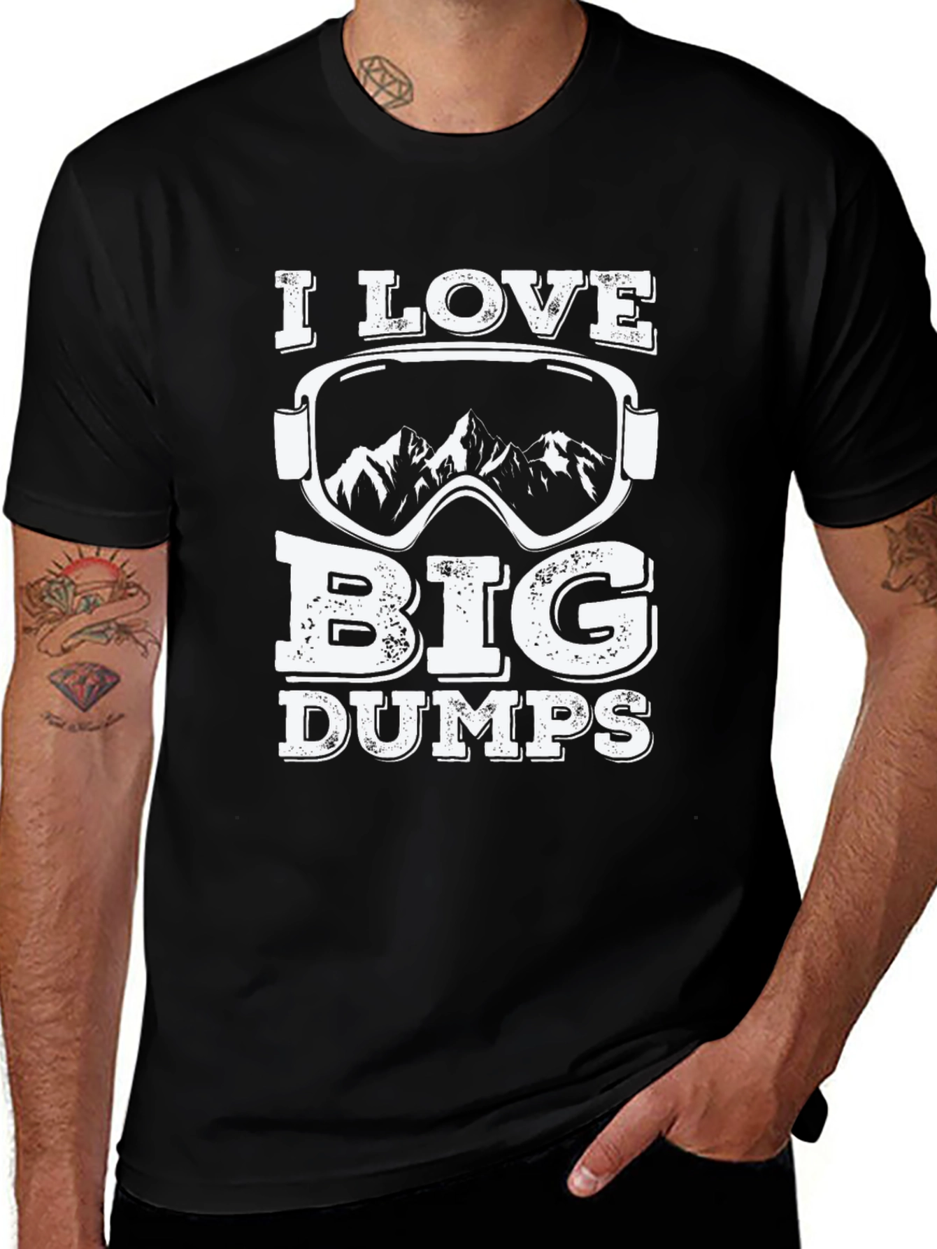 I Love Big Dumps Ski T-Shirt