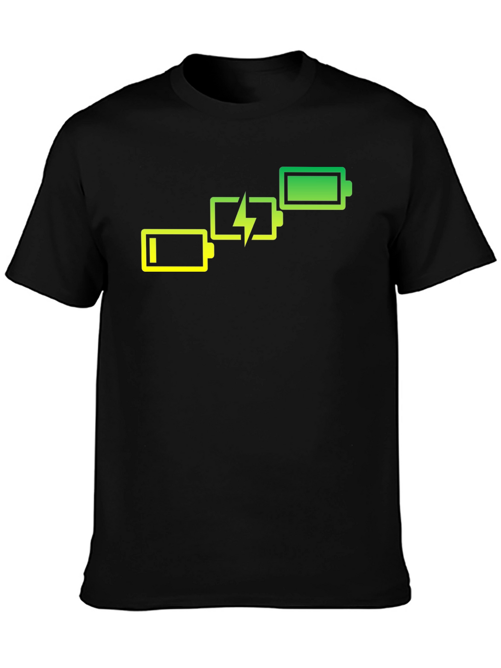 Battery Charge Black Graphic Tee