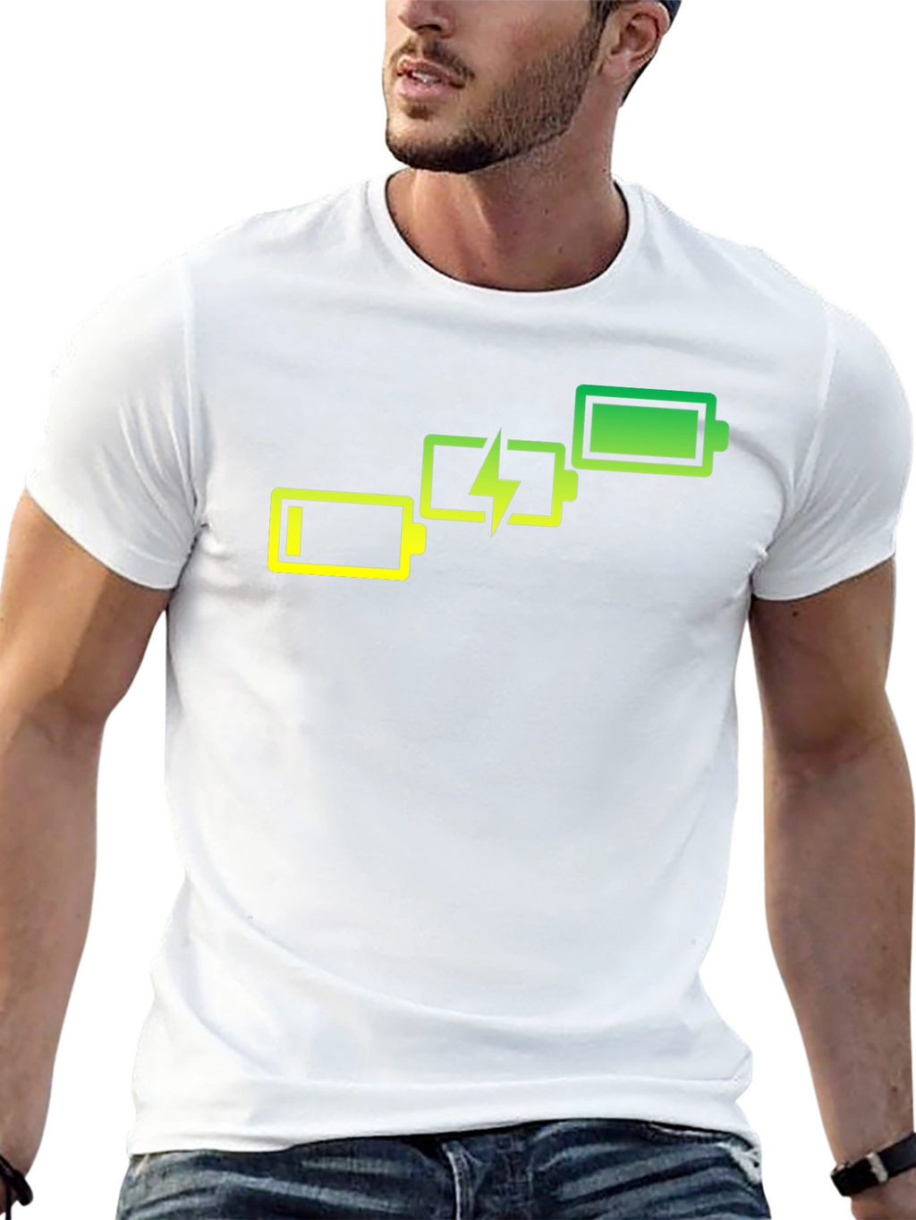 Battery Charge Black Graphic Tee