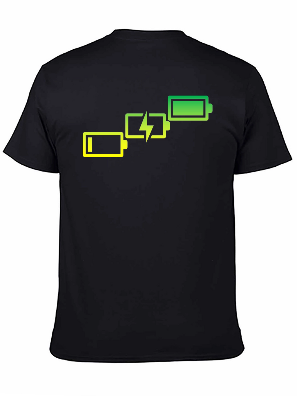 Battery Charge Black Graphic Tee