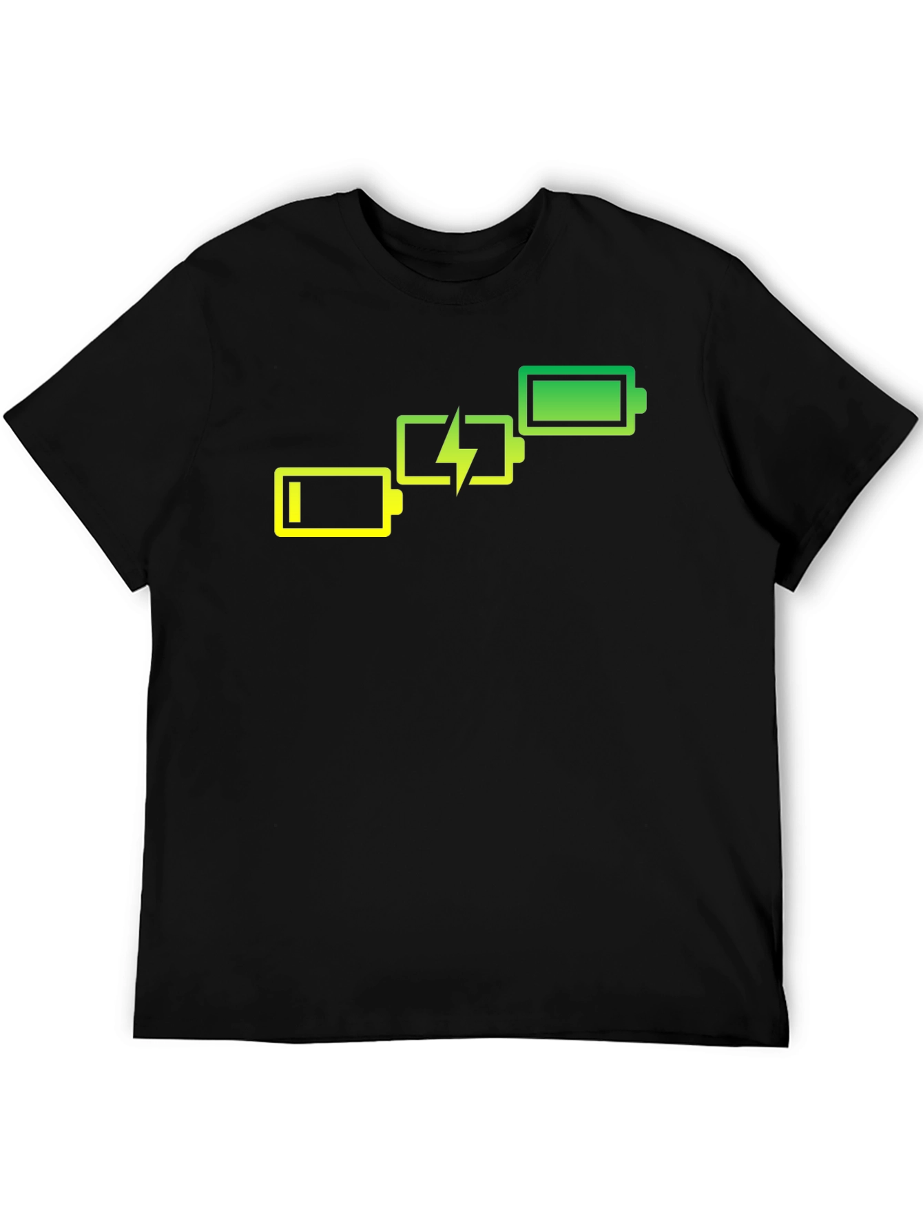 Battery Charge Black Graphic Tee
