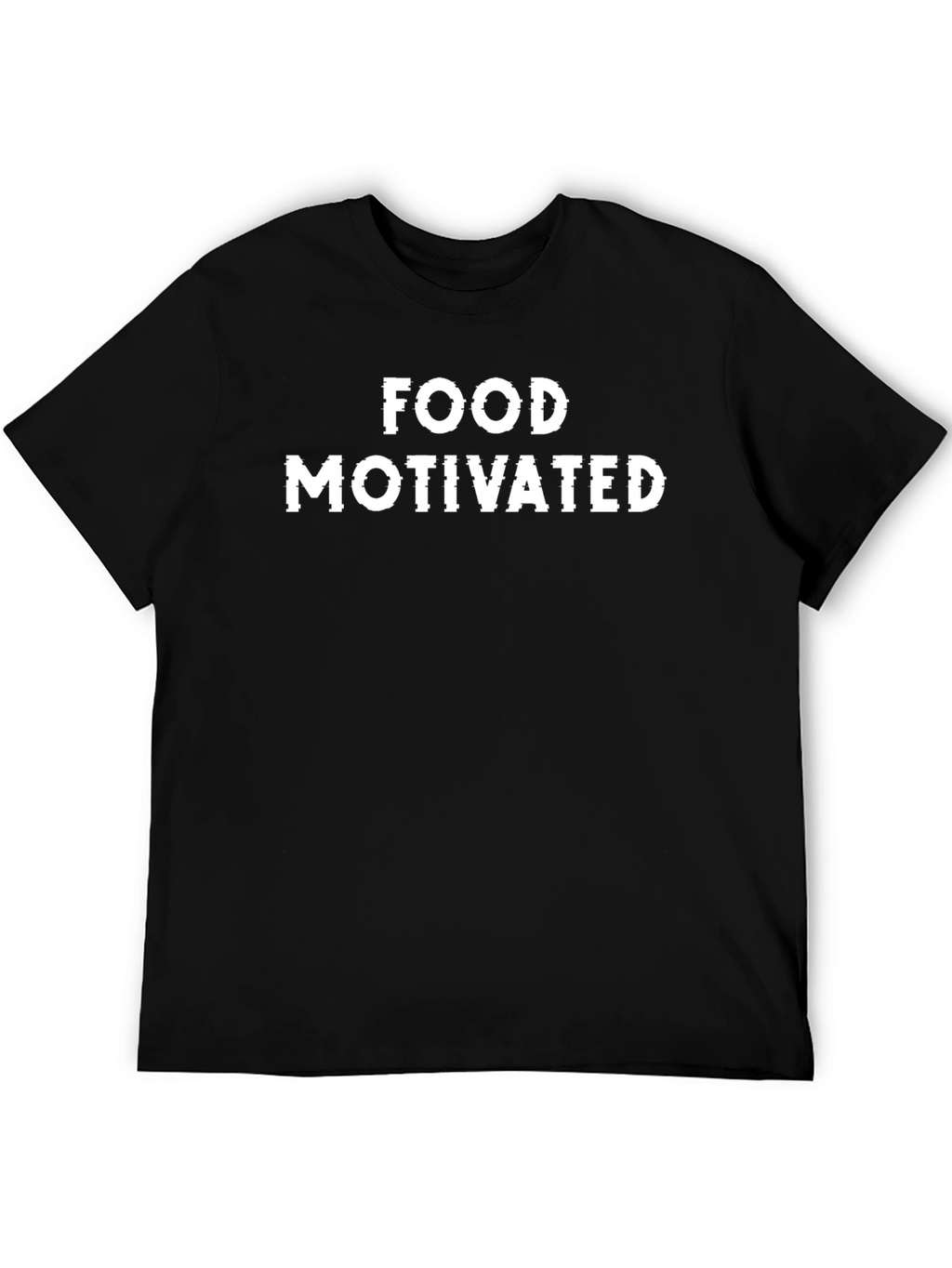 Food Motivated Black Graphic Tee
