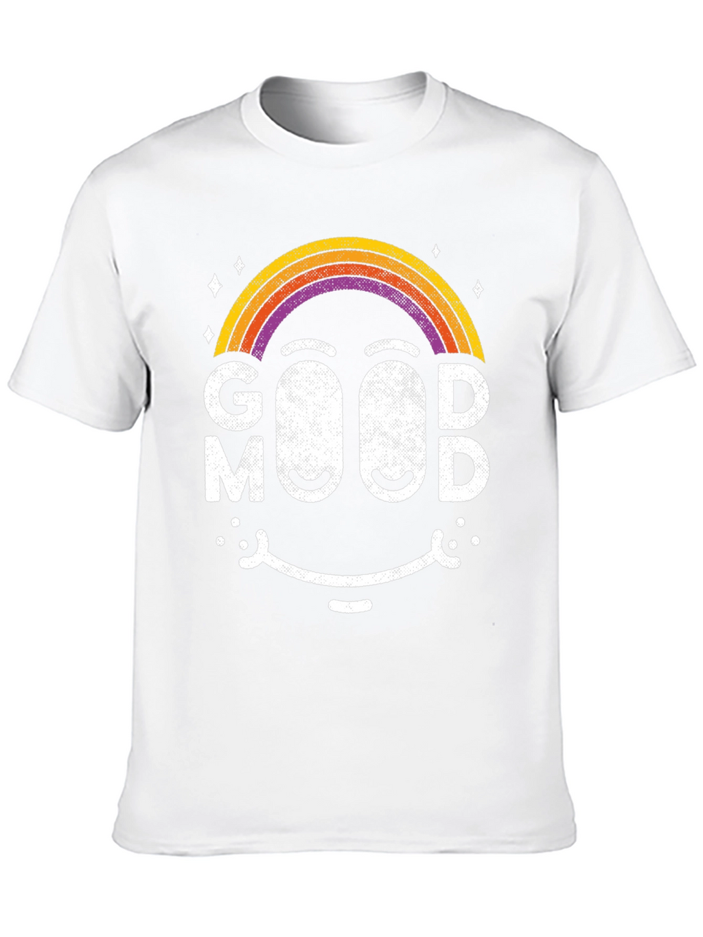 Good Mood Rainbow Smiley Face T-Shirt