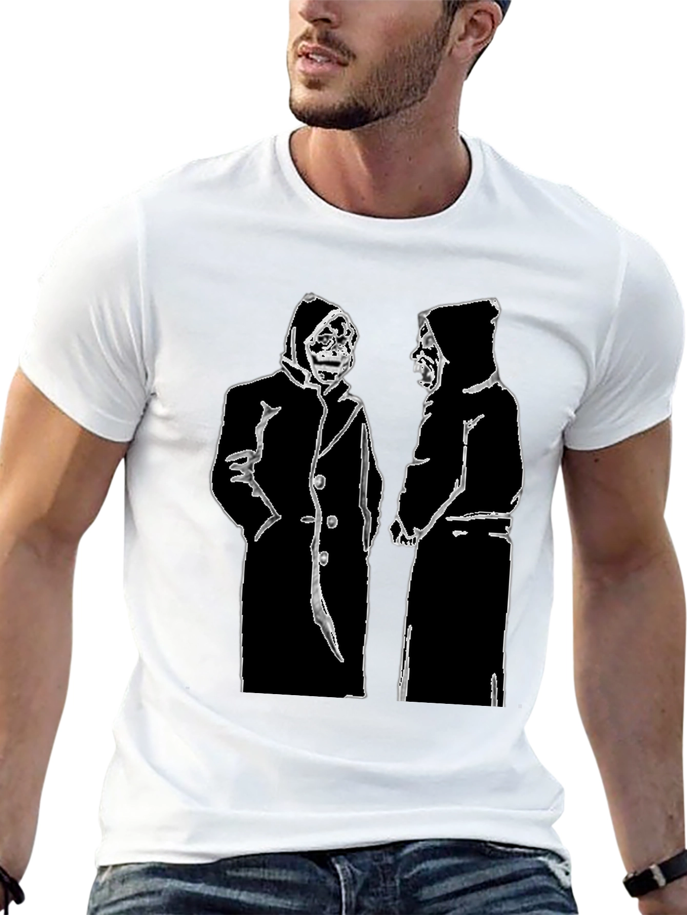 Grim Reaper Graphic Tee - Black Cotton T-Shirt