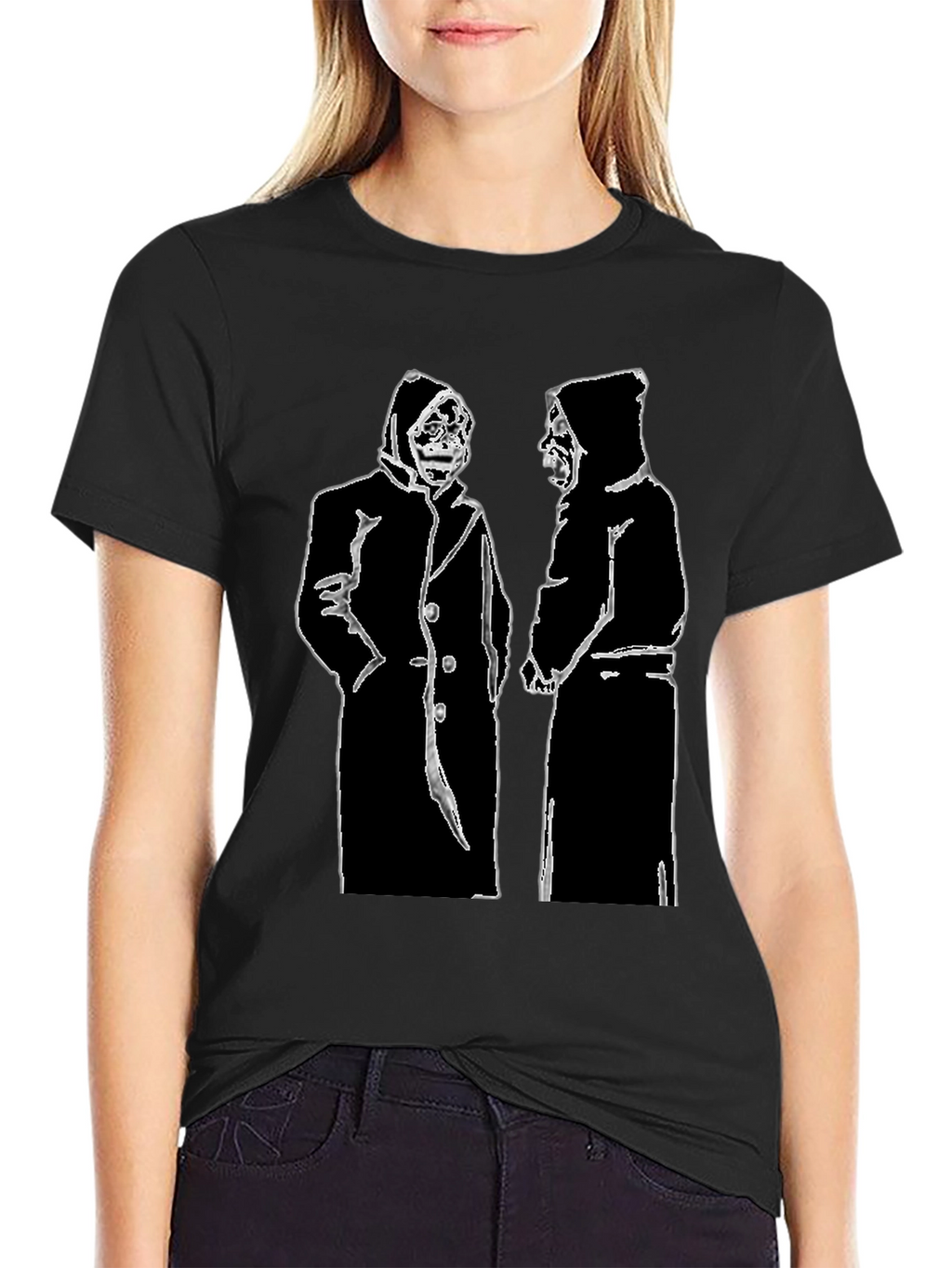 Grim Reaper Graphic Tee - Black Cotton T-Shirt