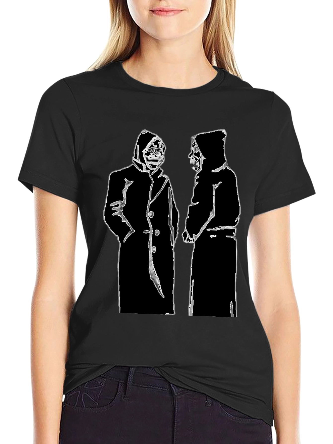 Grim Reaper Graphic Tee - Black Cotton T-Shirt