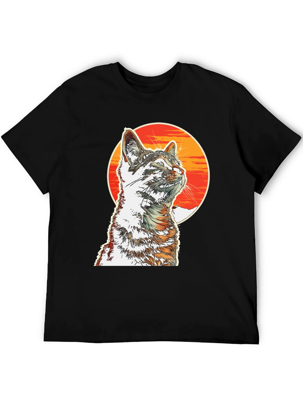 Cool Cat T-Shirt - Sunset Graphic Tee