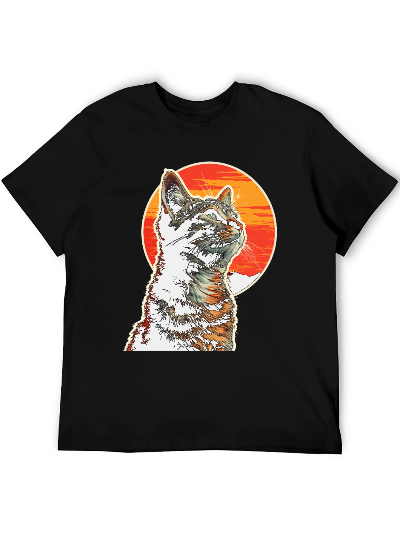 Cool Cat T-Shirt - Sunset Graphic Tee