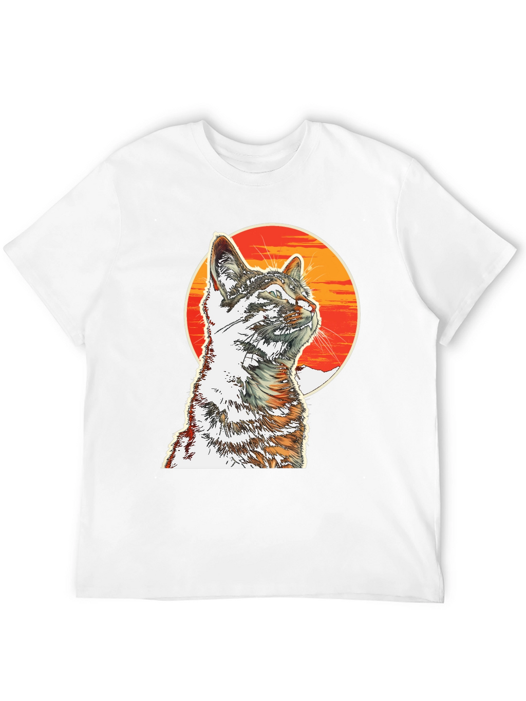 Cool Cat T-Shirt - Sunset Graphic Tee