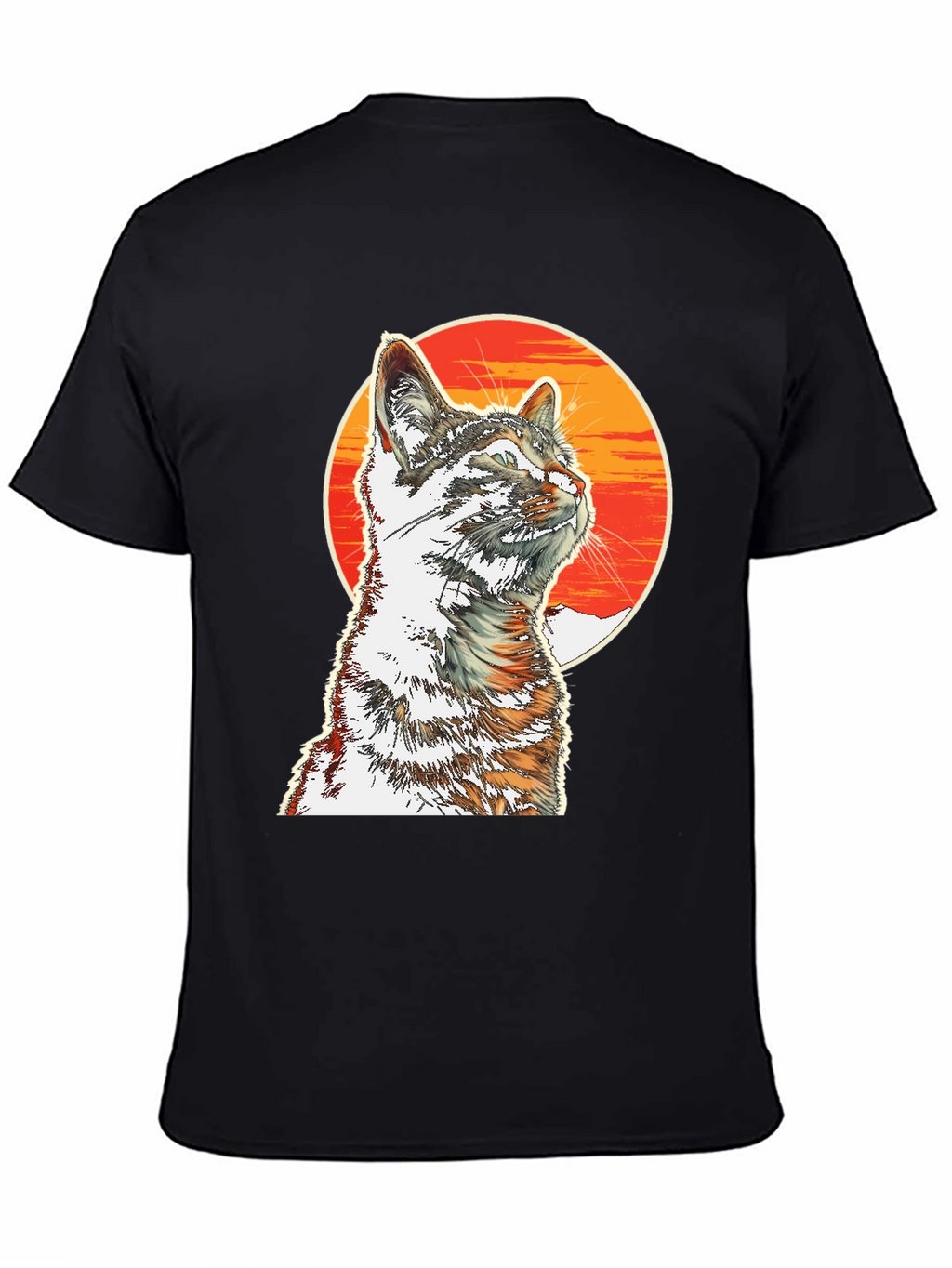 Cool Cat T-Shirt - Sunset Graphic Tee