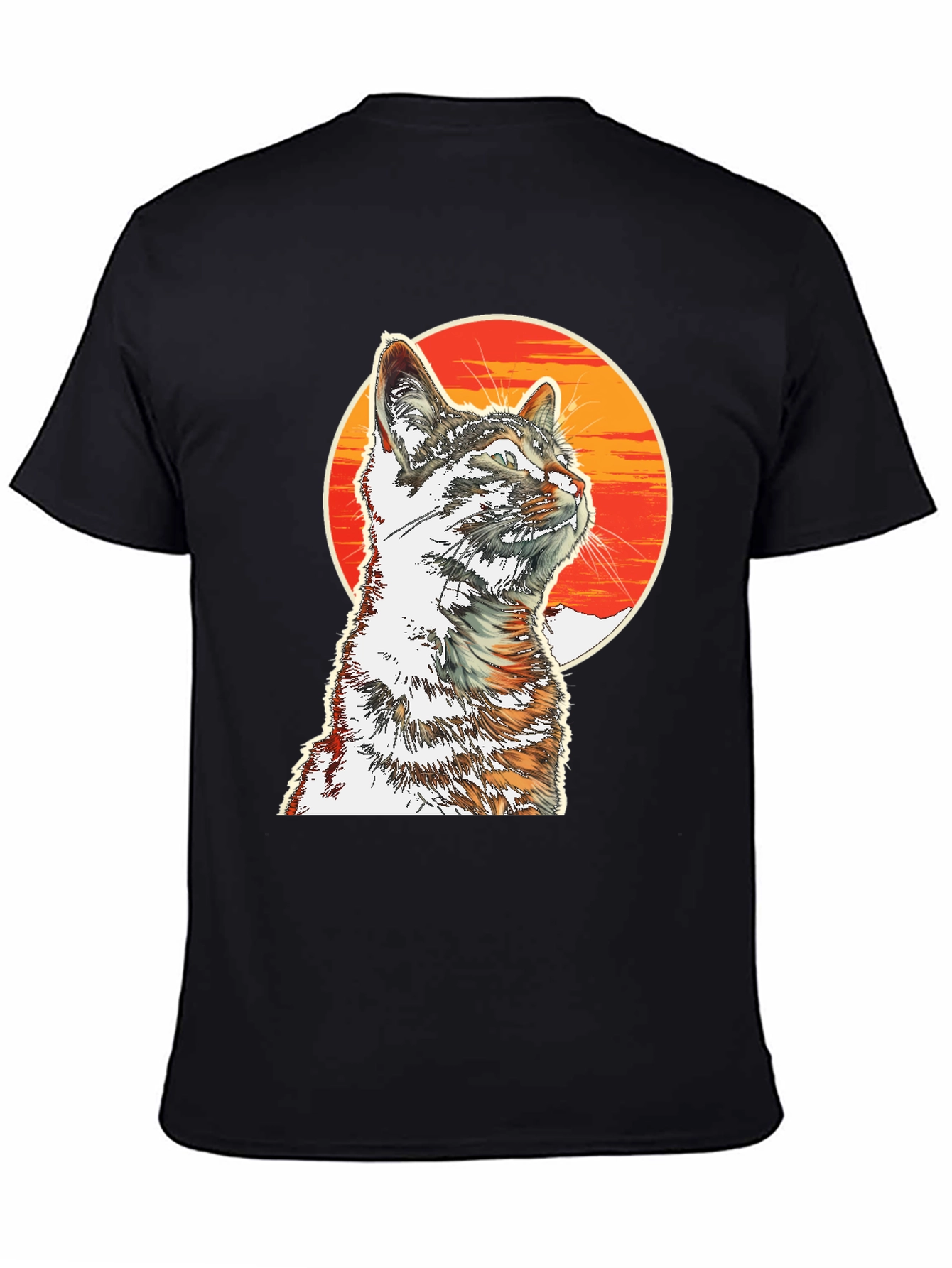 Cool Cat T-Shirt - Sunset Graphic Tee